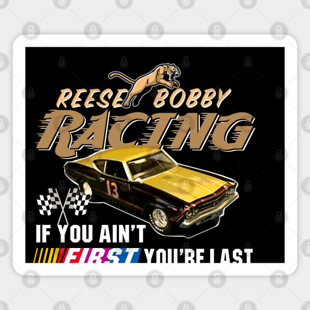 Reese Bobby Racing Magnet by Alema Art